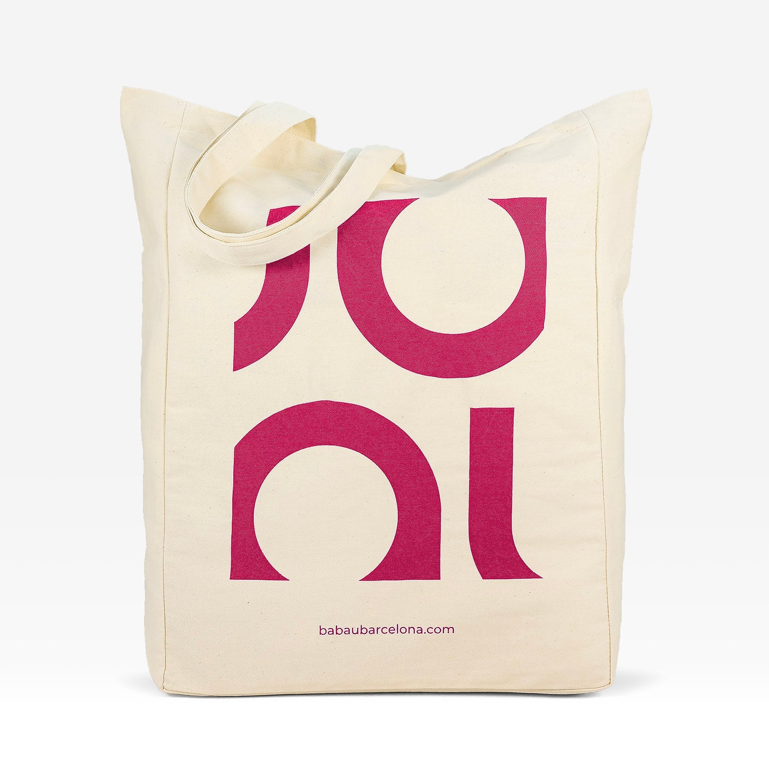 FUCHSIA fabric Shopper